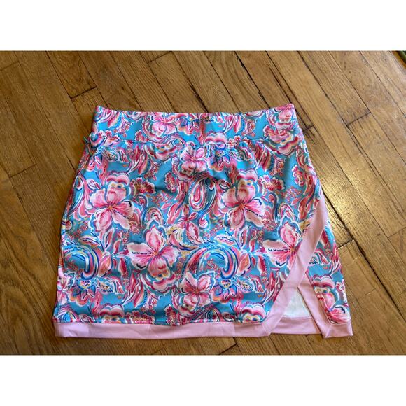 Stella Parker Sport Blue and Pink Mini Sport Skirt Skort Womens Medium - Picture 1 of 7